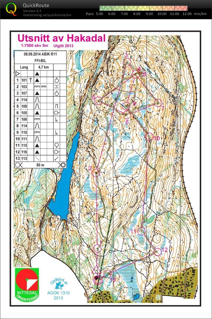 ABIK bedriftsløp nr 11 (08.09.2014)