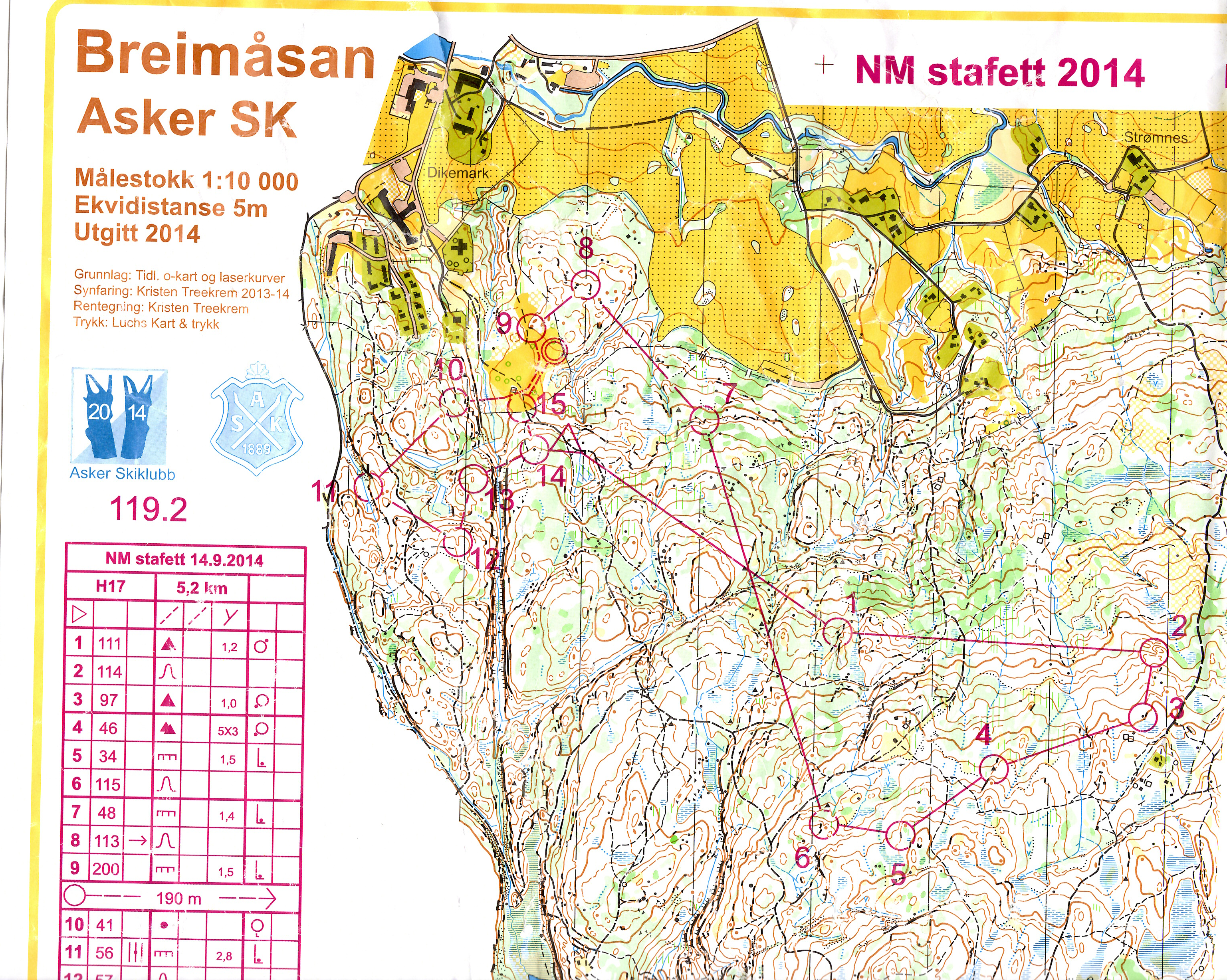 NM-uka 2014 Stafett (14.09.2014)