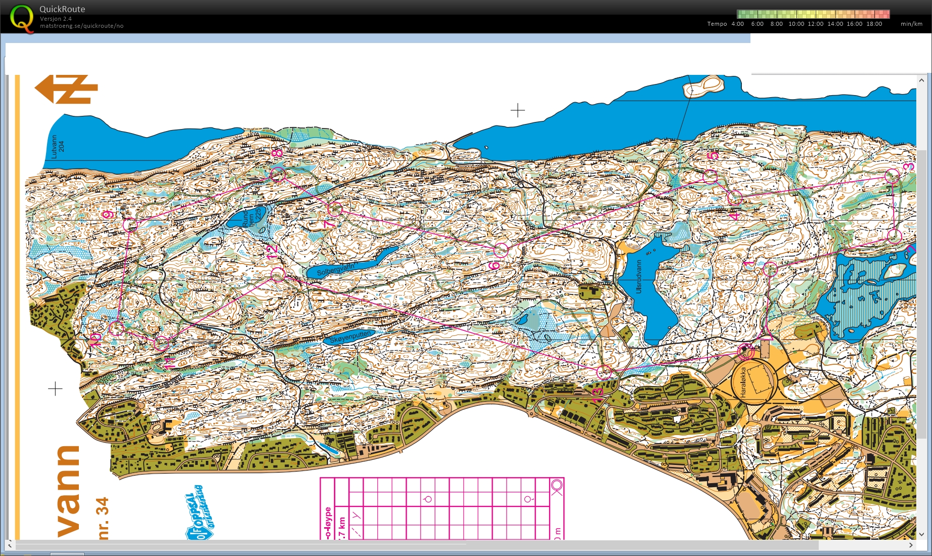 Treningsløp 7.7 km  (12.01.2014)