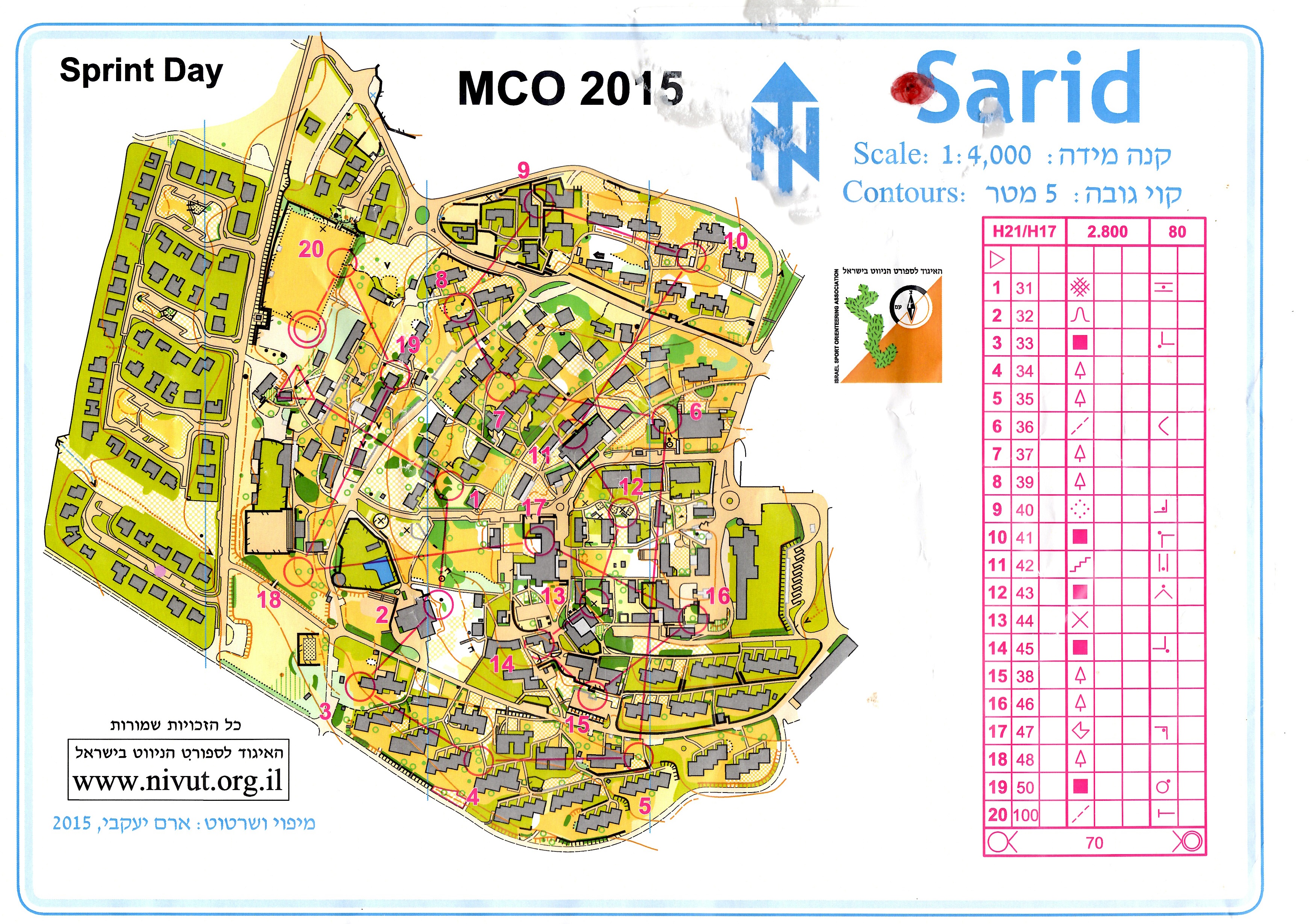 Israel Open 2015, Sprint (19-02-2015)