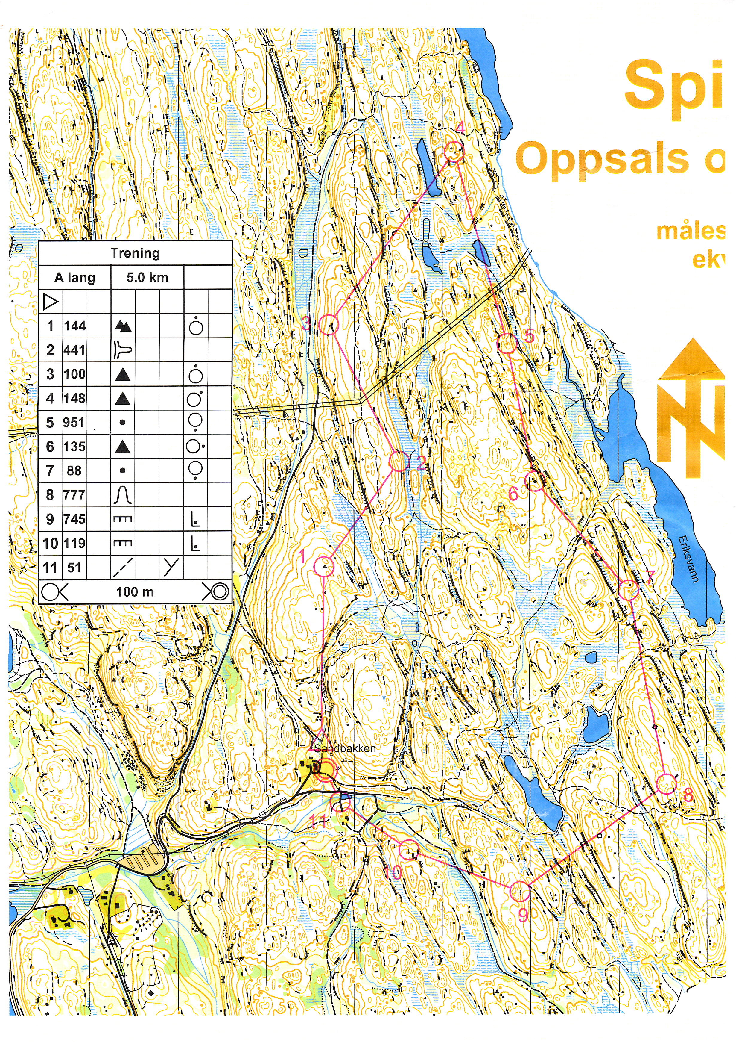 Trening Sandbakken (20.06.2015)