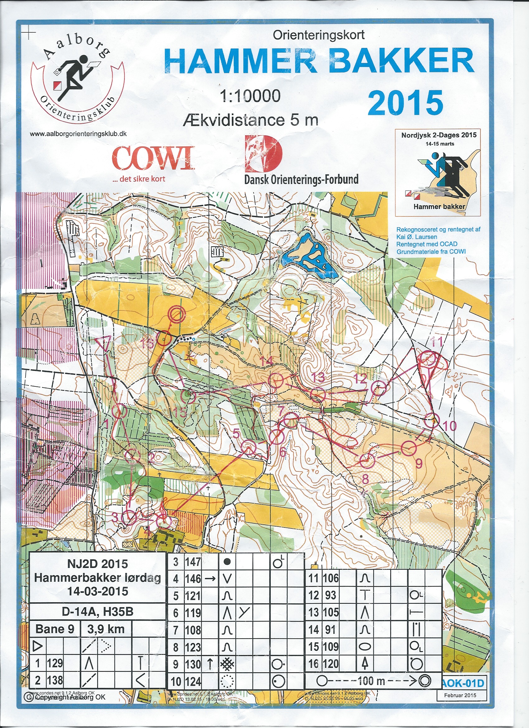 Nord Jysk 2-dagers, D-14A - Dag 1 (14.03.2015)