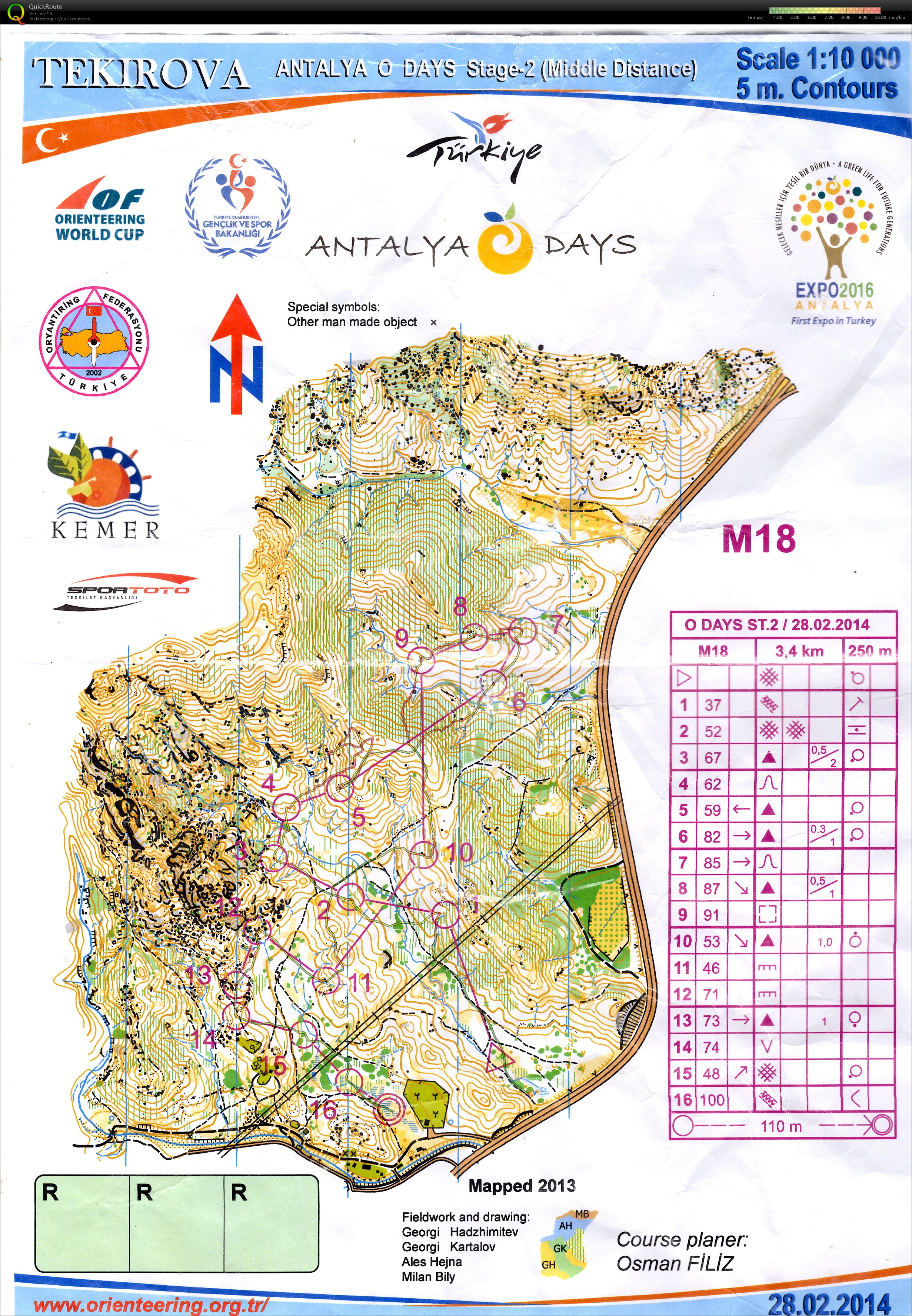 Antalya O-days løp 2 (28.02.2014)