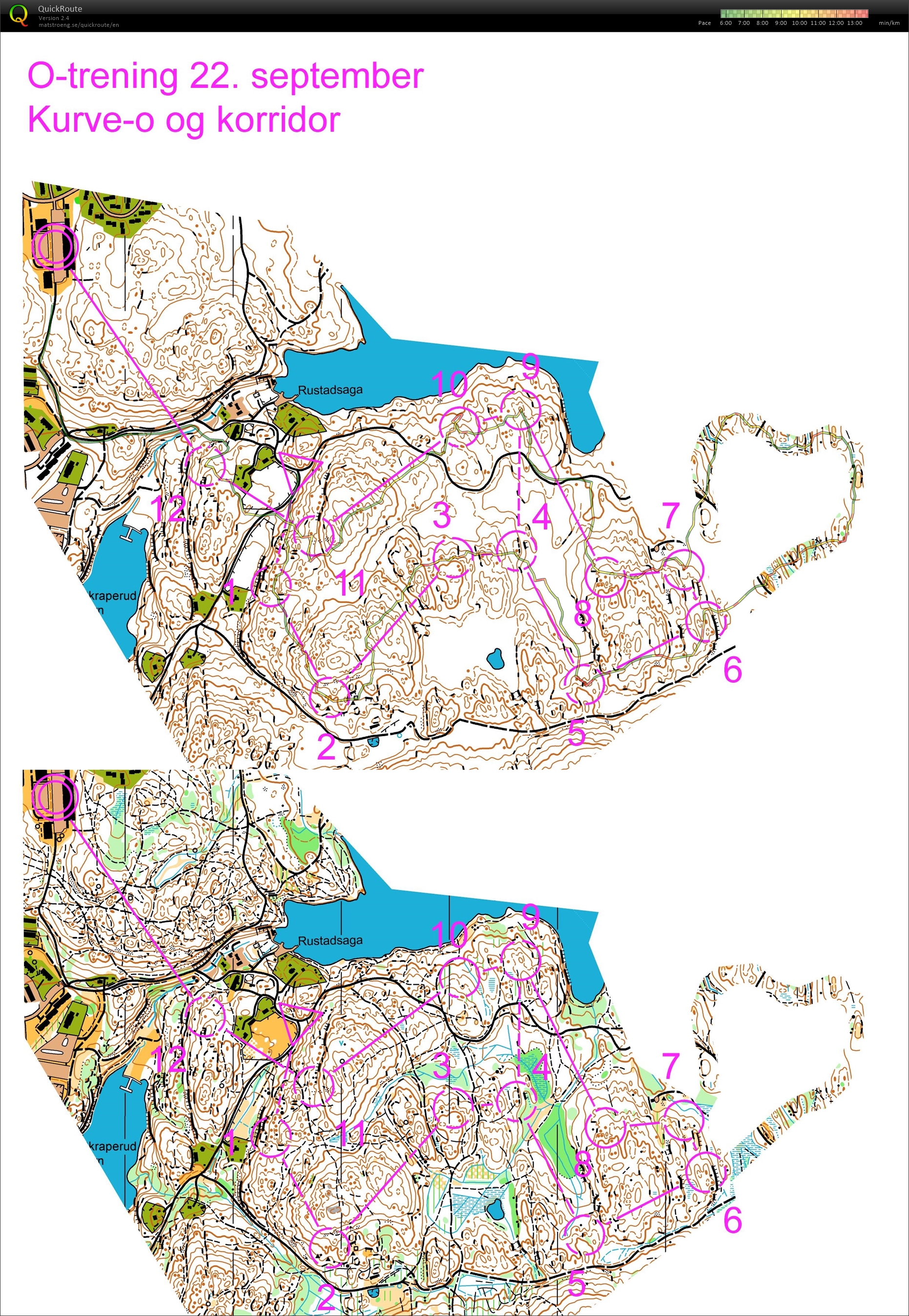 Tirsdags-trening fra Nøklevann skole (22.09.2015)