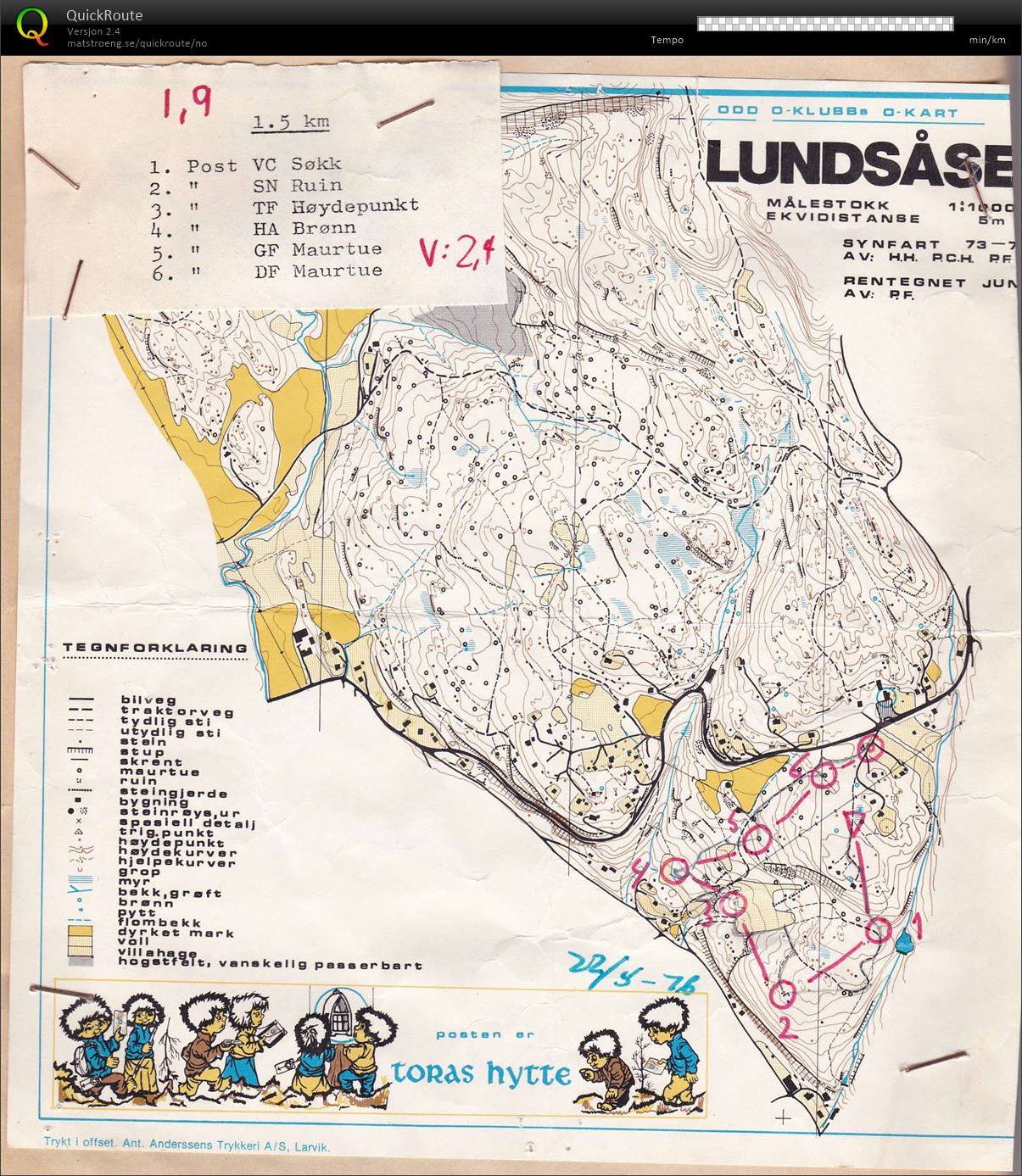 Rekruttløp nr 5 (22.05.1976)