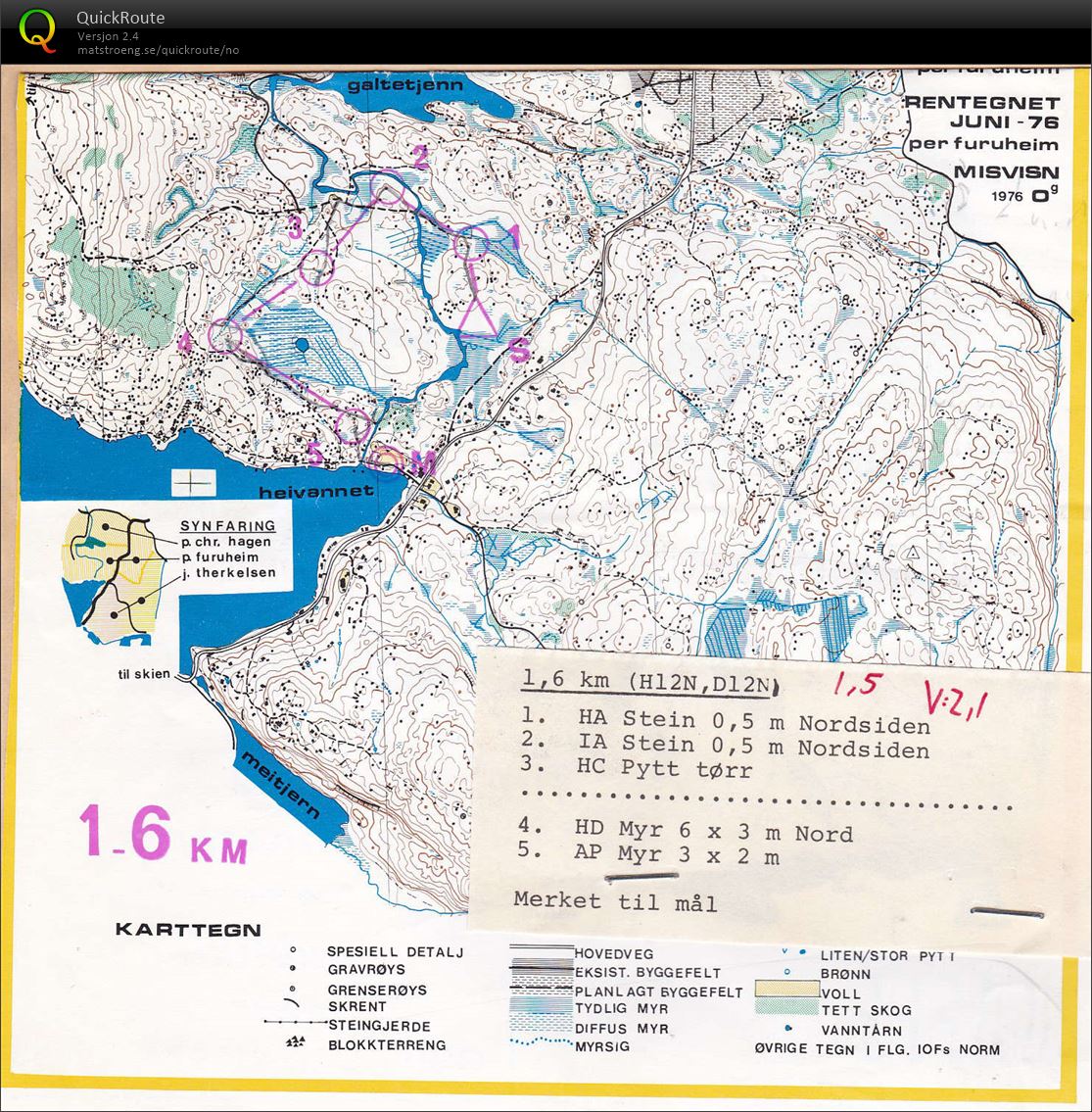 Nasjonalt løp Odd (15.08.1976)