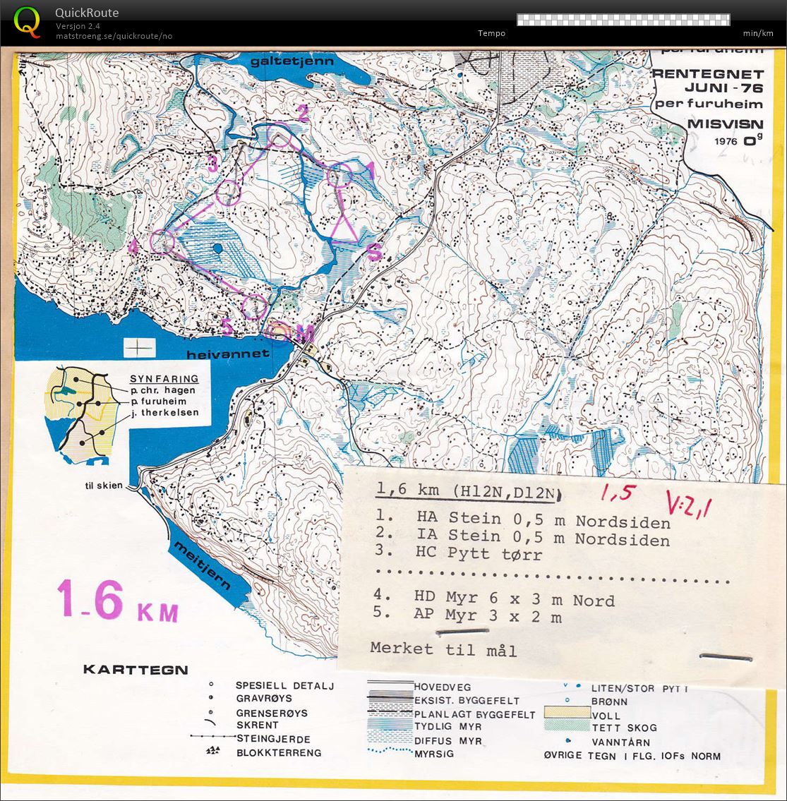 Nasjonalt løp Odd (15.08.1976)