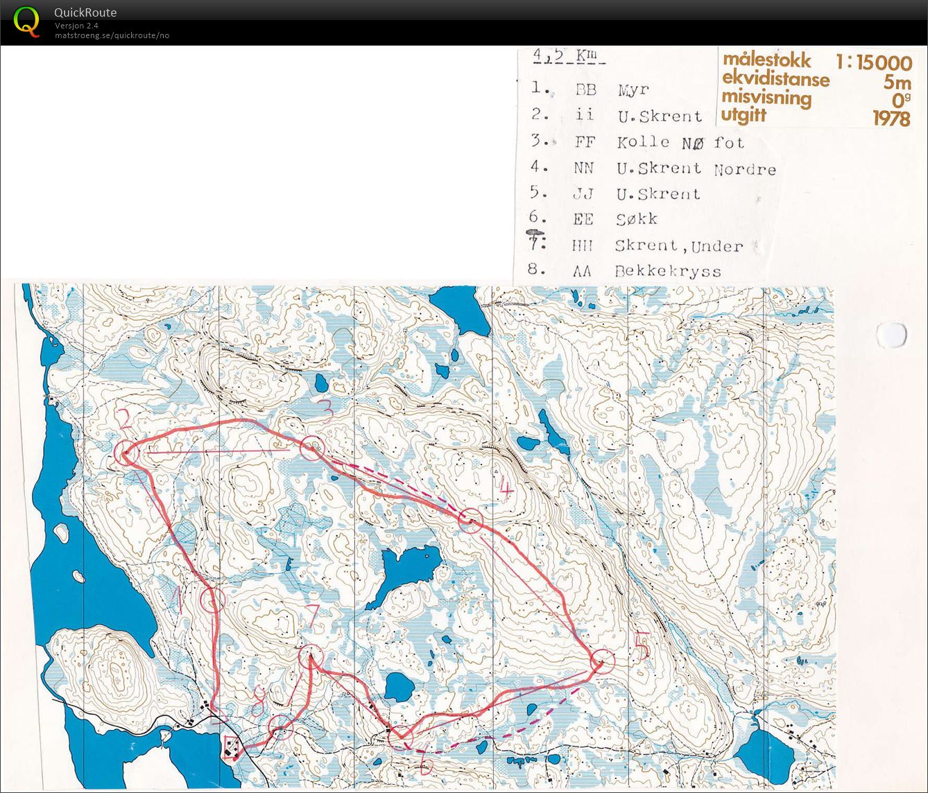 Nasjonalt løp Skrim (19.08.1979)