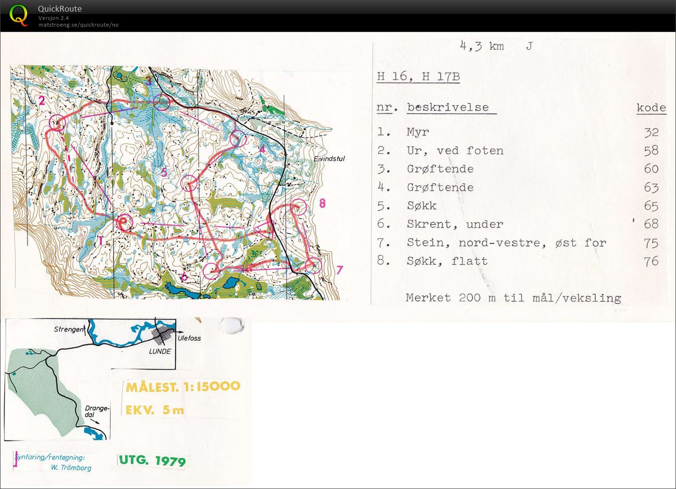 KM stafett Telemark (26.08.1979)