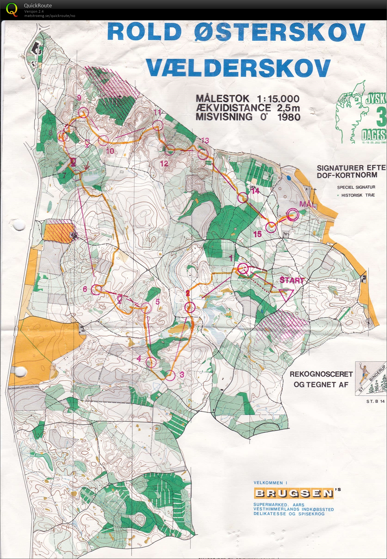 Jysk 3-dages, 2.løp (1980-07-19)