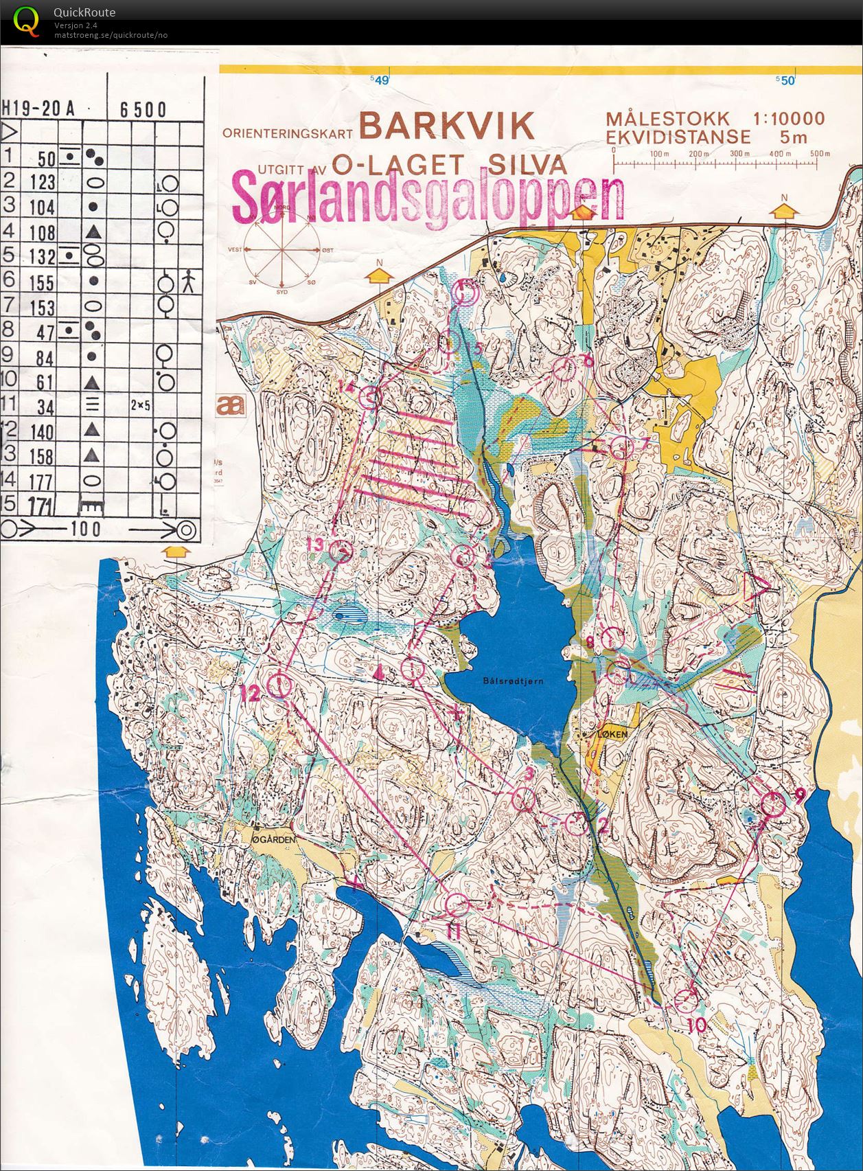Sørlandsgaloppen, løp 6 (17.07.1983)