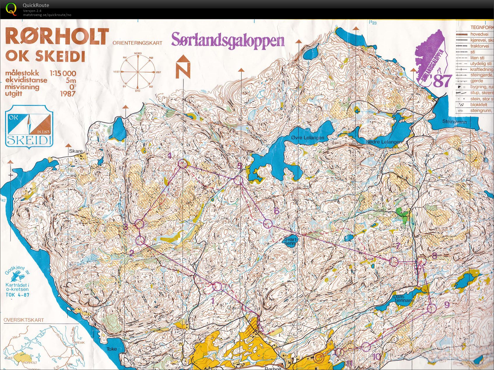 Sørlandsgaloppen, løp 5 (11.07.1987)