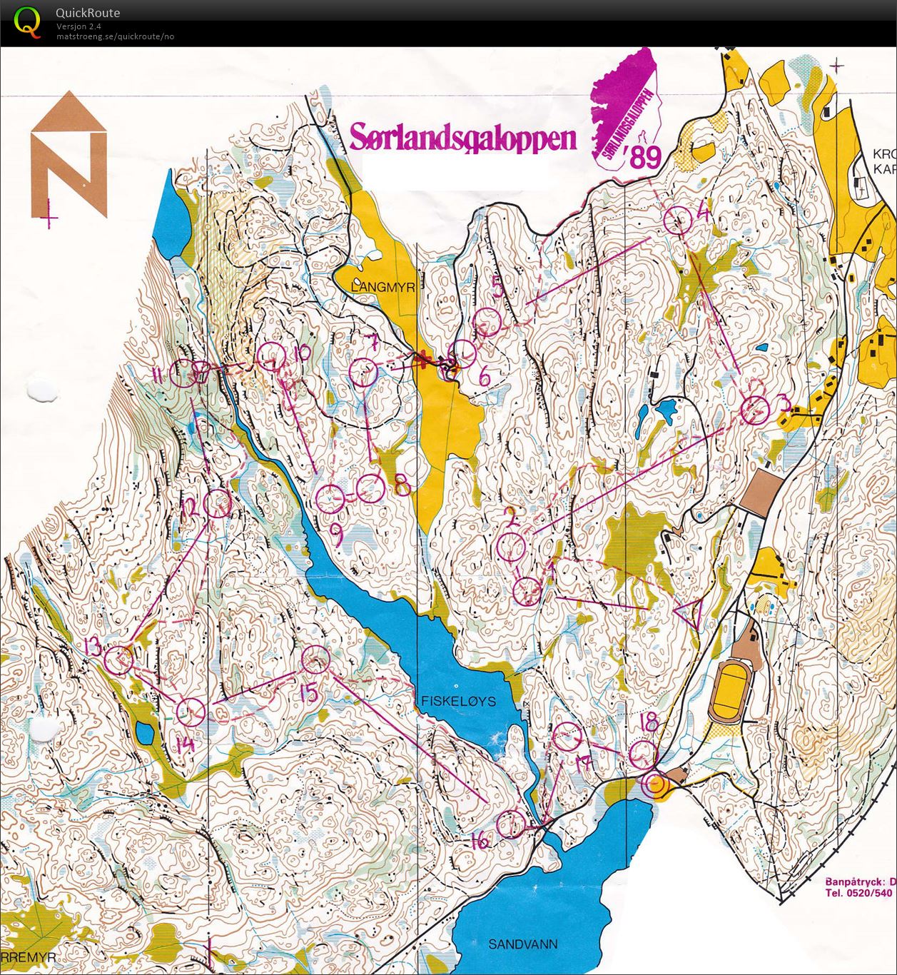 Sørlandsgaloppen, løp 5 (14.07.1989)