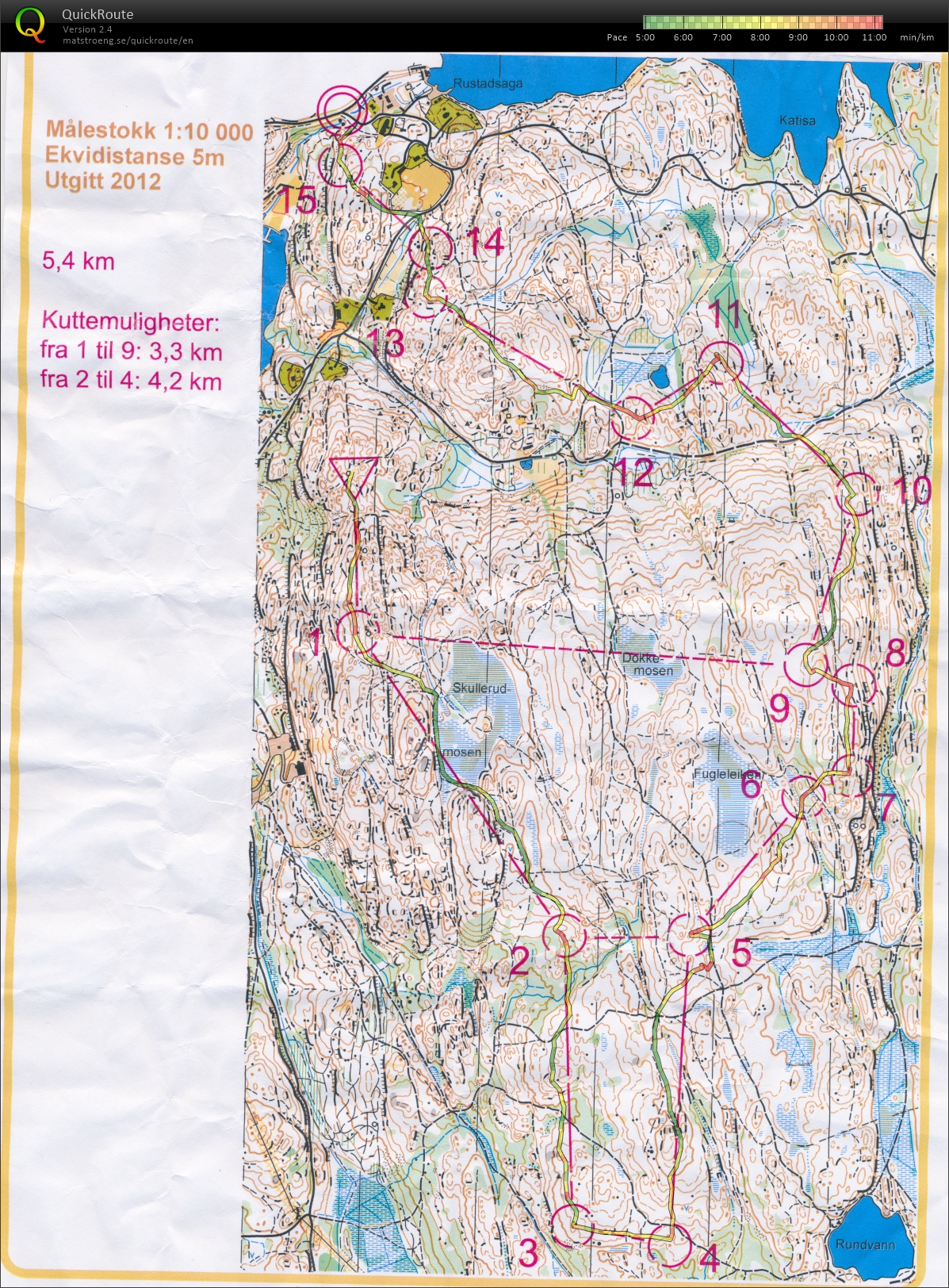 Tirsdags-trening fra Rustadsaga (10.05.2016)