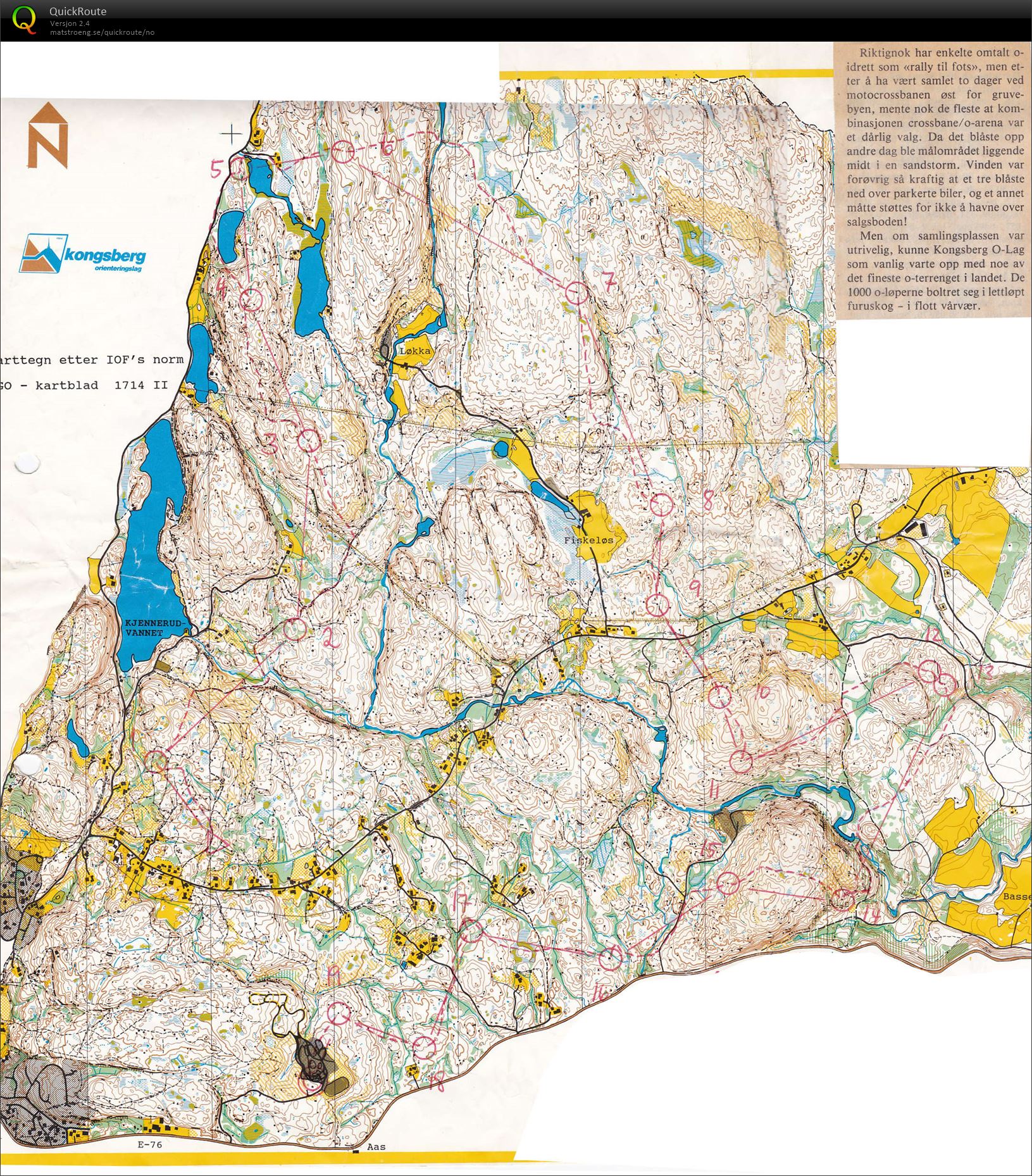 Kongsberg 2-dagers, dag 2 (20.05.1991)