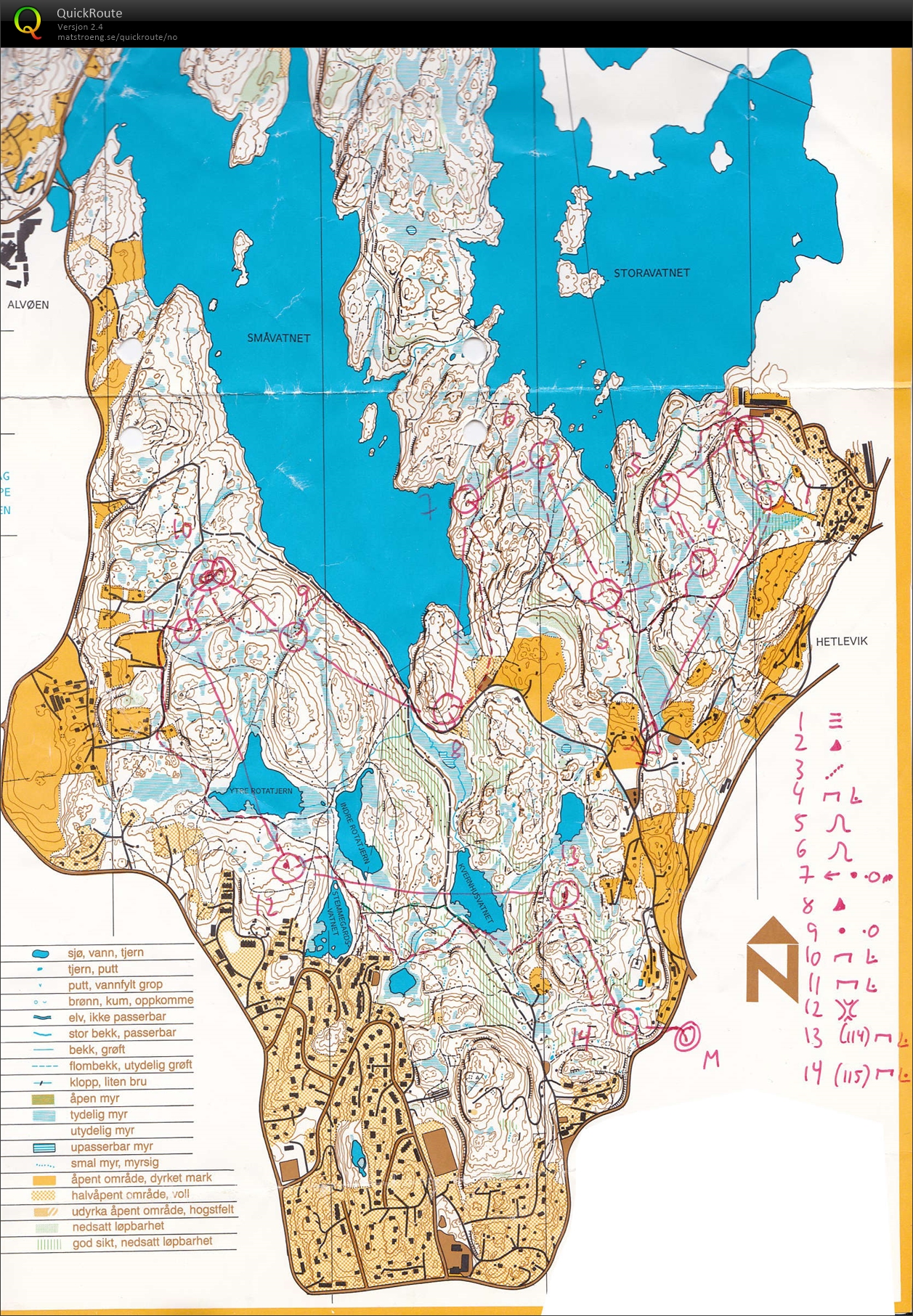 Treningsløp Alvøen (23.08.1994)