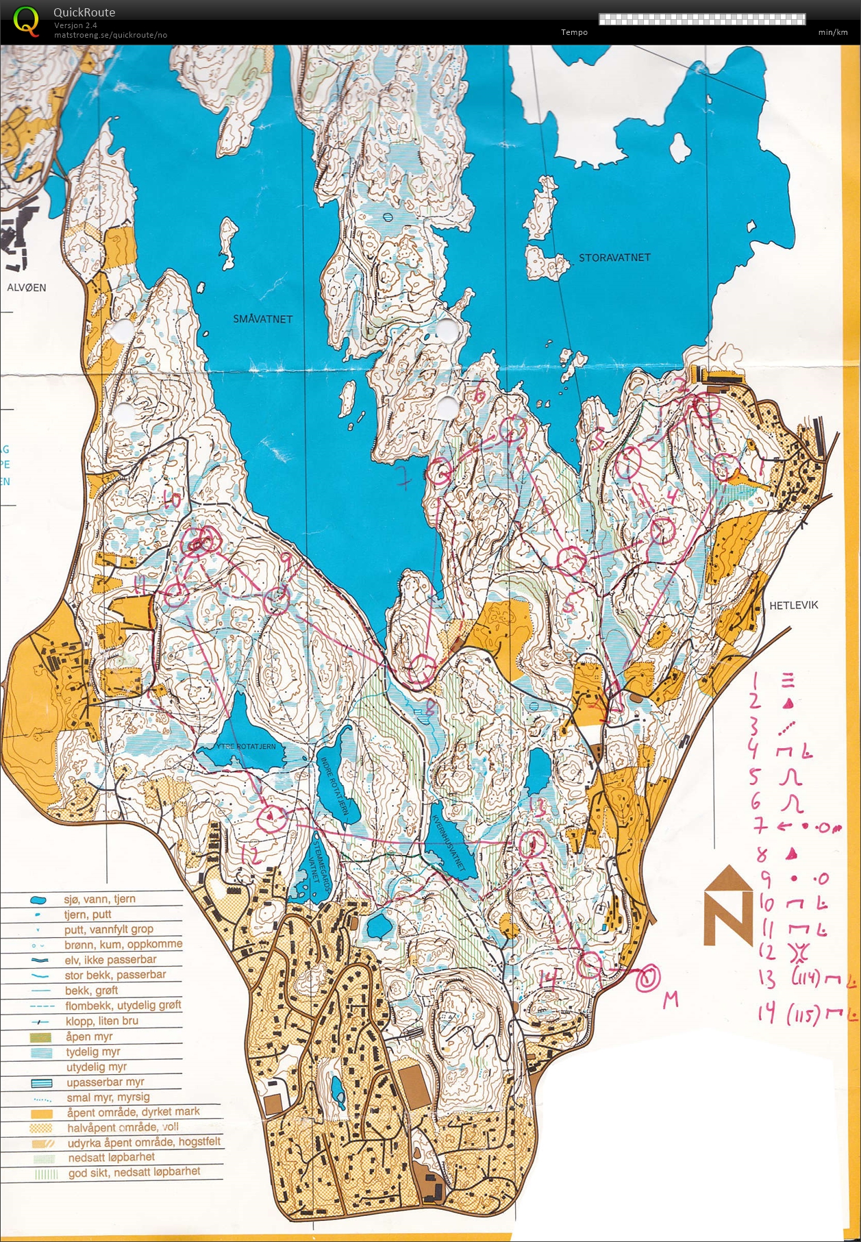 Treningsløp Alvøen (23.08.1994)